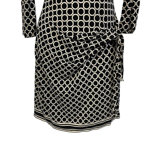 Max Studio Dress Womens XS Faux Wrap Stretch Black Work Office Career Corpcore - Picture 2 of 13